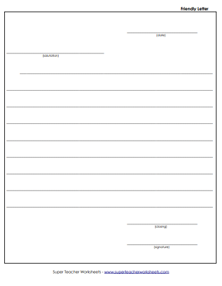 Form Letter Printable Worksheet