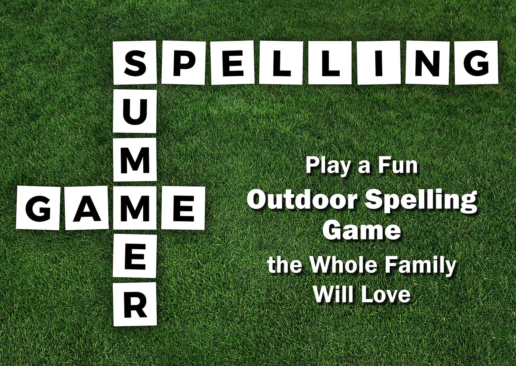 Play an Outdoor Spelling Game 