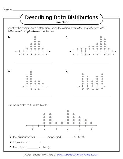 aDescribing Data Distributions:<br>Line Plots