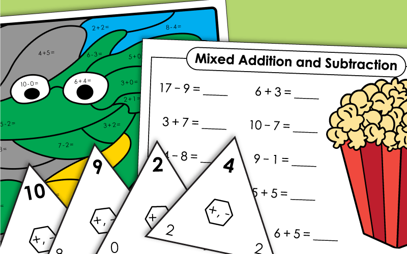 Basic Addition and Subtraction Worksheets