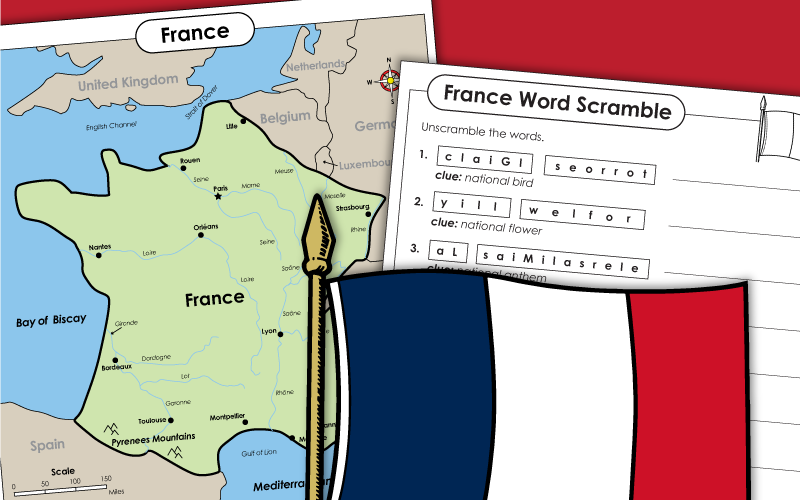 France Worksheets