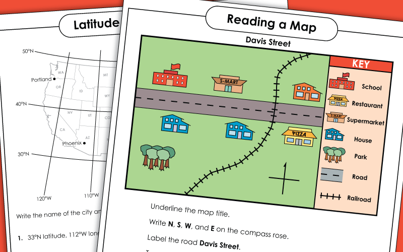 Map Skills - Worksheets