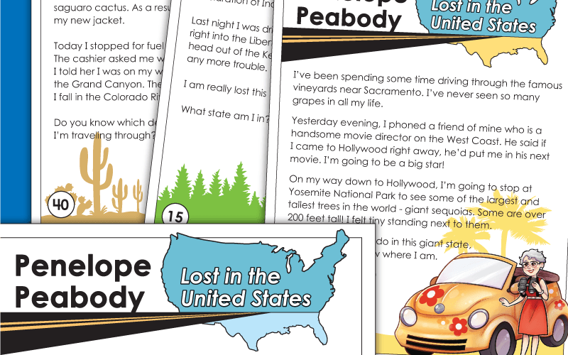 Lost in the USA Worksheets