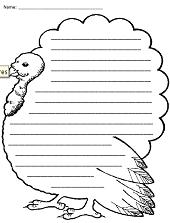 Thanksgiving Lined Paper