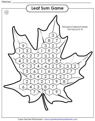 Fall Math Activity (Printable)