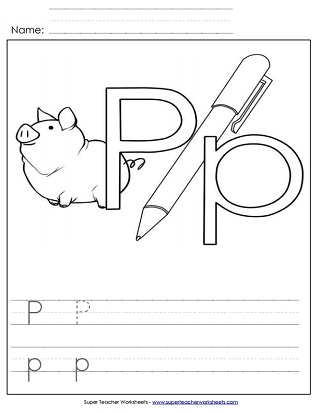 Letter P Worksheets (Printable)