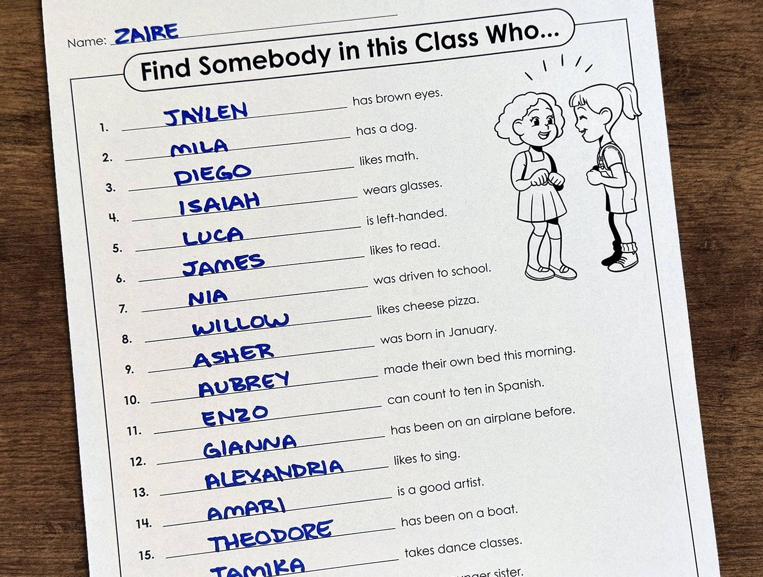 Back to School Activities