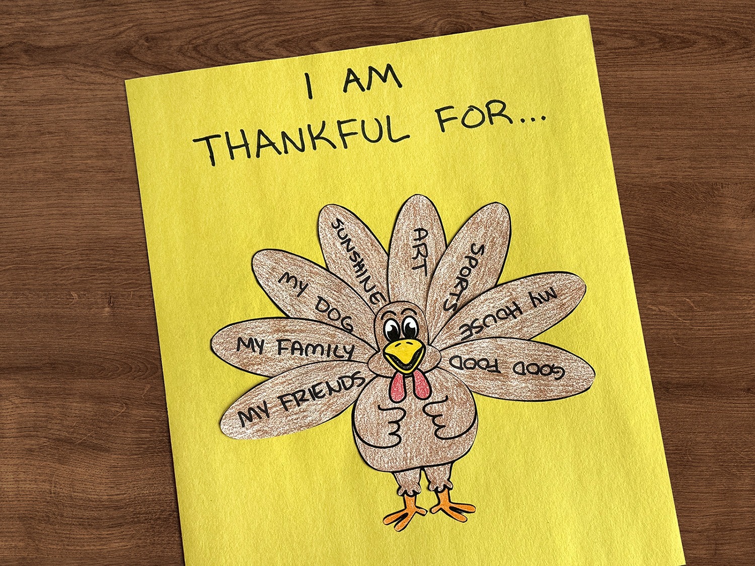 Turkey Classroom Art Project