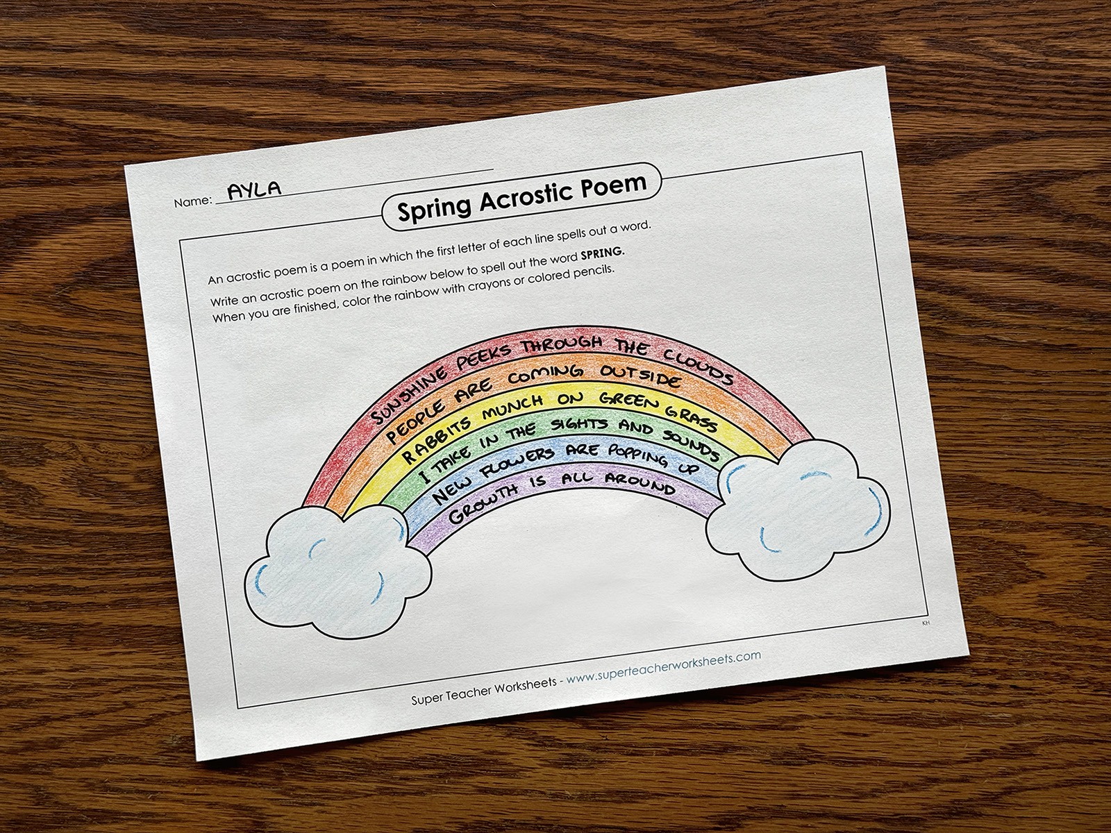Class Poetry Bulletin Board Display
