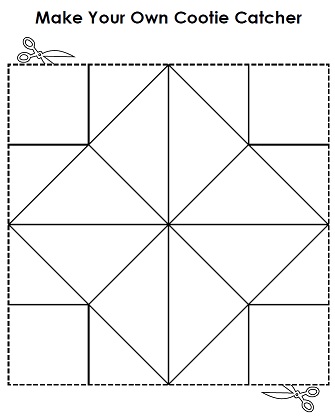 A Printable Cootie Catcher a k a Fortune Teller