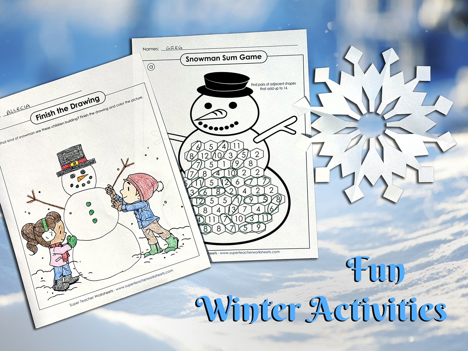 Winter Learning Activities