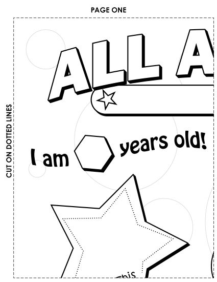 All About Me - All About Me Poster (Large) (Printable PDF Worksheet)