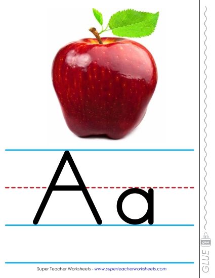 Long Classroom Alphabet Banners - Alphabet Banner (Photos; 15-Feet Long) (Printable PDF Worksheet)