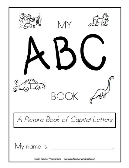 Whole Alphabet - Alphabet Picture Book (Printable PDF Worksheet)