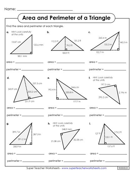 Level: Advanced Fractions, Decimals, & Mixed Units - Areas & Perimeter  (Advanced) (Printable PDF Worksheet)