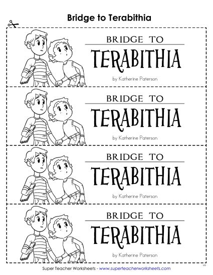 Whole Book - B-2-T Bookmark (Printable PDF Worksheet)
