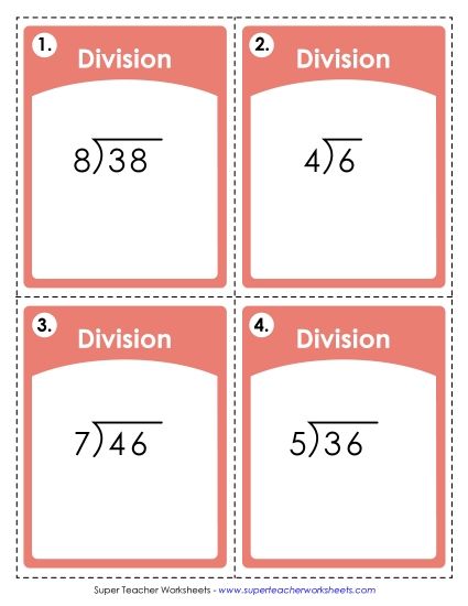 Basic Remainders - Basic Division w/ Remainders Task Cards (Printable PDF Worksheet)