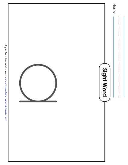 Big Trace: A (Printable PDF Worksheet)