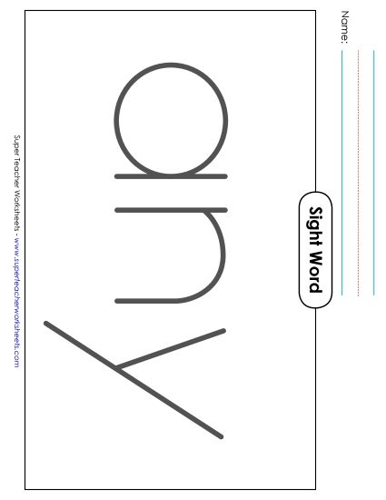 Big Trace: Any (Printable PDF Worksheet)