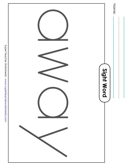 Big Trace: Away (Printable PDF Worksheet)