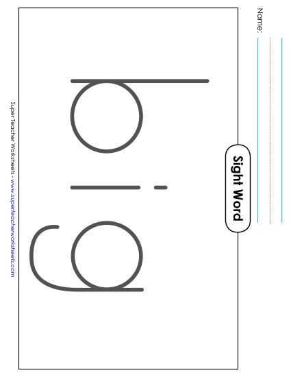 Big Trace: Big (Printable PDF Worksheet)