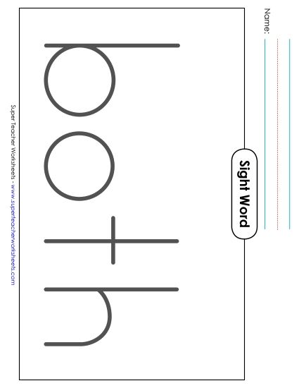 Big Trace: Both (Printable PDF Worksheet)