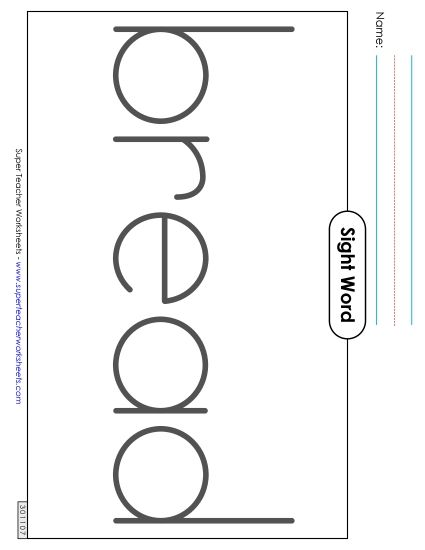 Big Trace: Bread (Printable PDF Worksheet)