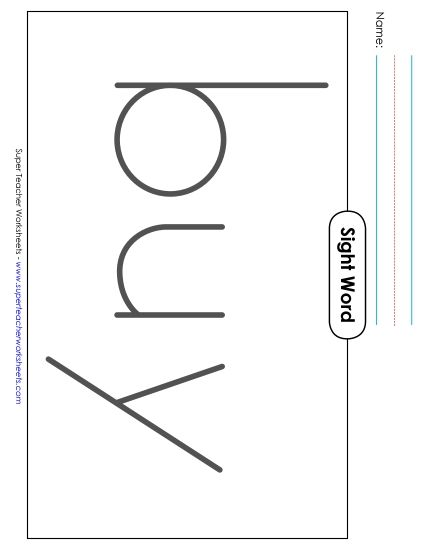 Big Trace: Buy (Printable PDF Worksheet)