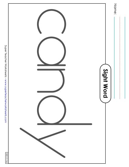 Big Trace: Candy (Printable PDF Worksheet)