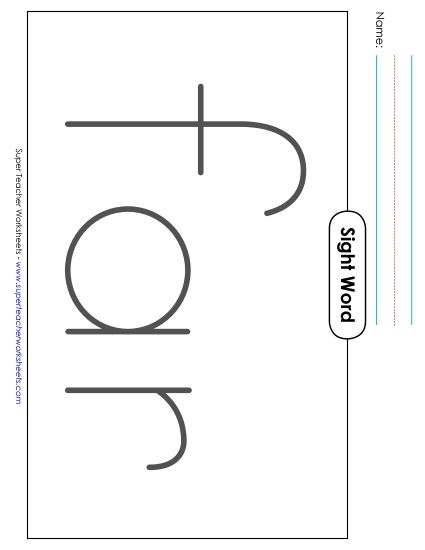 Big Trace: Far (Printable PDF Worksheet)