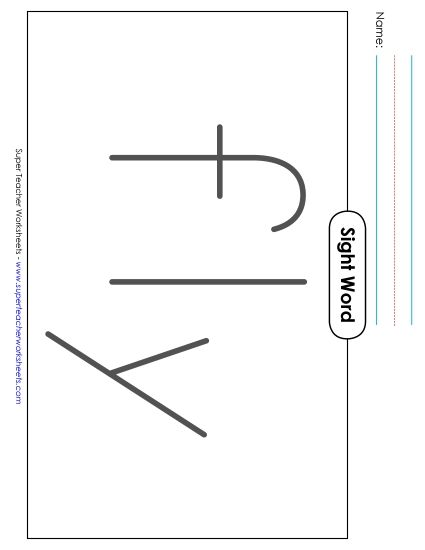 Big Trace: Fly (Printable PDF Worksheet)