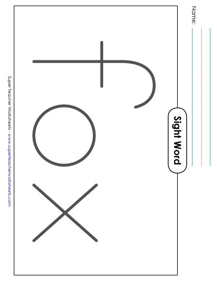 Big Trace: Fox (Printable PDF Worksheet)