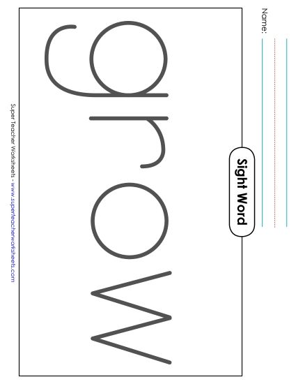 Big Trace: Grow (Printable PDF Worksheet)