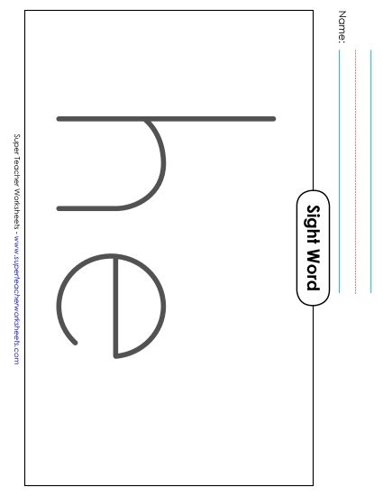 Big Trace: He (Printable PDF Worksheet)