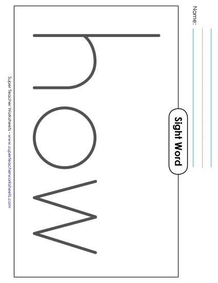 Big Trace: How (Printable PDF Worksheet)