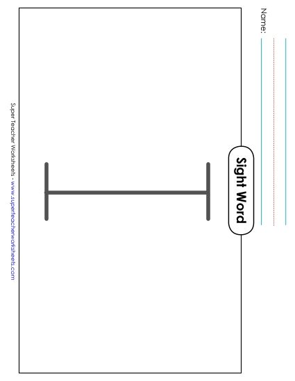 Big Trace: I (Printable PDF Worksheet)