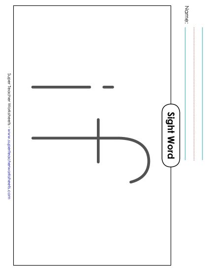 Big Trace: If (Printable PDF Worksheet)