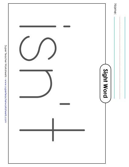 Big Trace: Isn't (Printable PDF Worksheet)