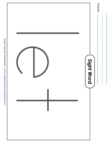 Big Trace: Let (Printable PDF Worksheet)