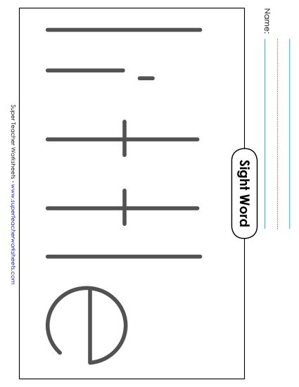 Big Trace: Little (Printable PDF Worksheet)