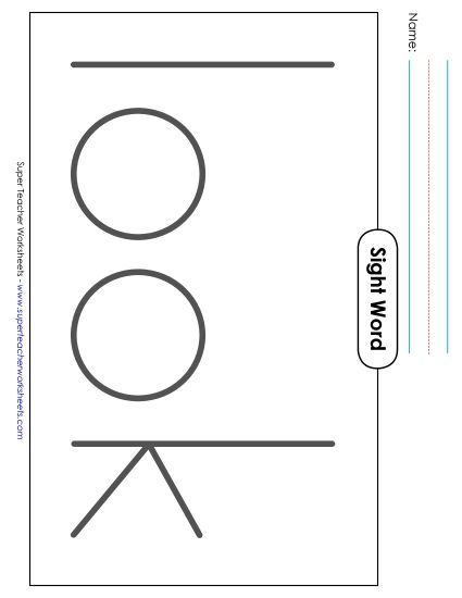 Big Trace: Look (Printable PDF Worksheet)