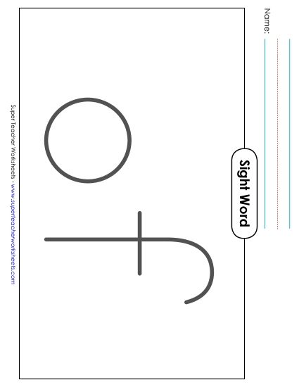 Big Trace: Of (Printable PDF Worksheet)