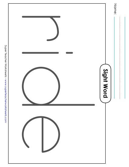 Big Trace: Ride (Printable PDF Worksheet)