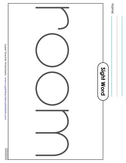 Big Trace: Room (Printable PDF Worksheet)