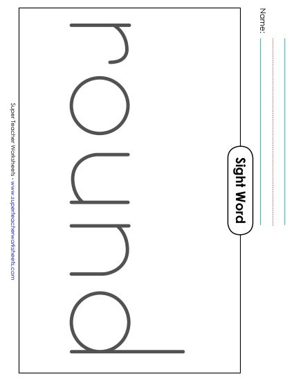 Big Trace: Round (Printable PDF Worksheet)