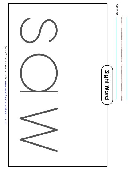 Big Trace: Saw (Printable PDF Worksheet)