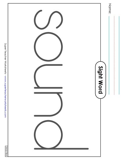 Big Trace: Sound (Printable PDF Worksheet)