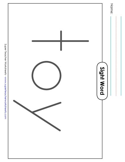 Big Trace: Toy (Printable PDF Worksheet)