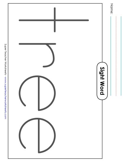 Big Trace: Tree (Printable PDF Worksheet)