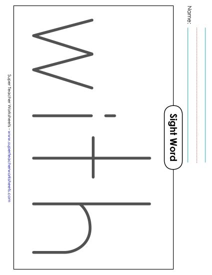 Big Trace: With (Printable PDF Worksheet)